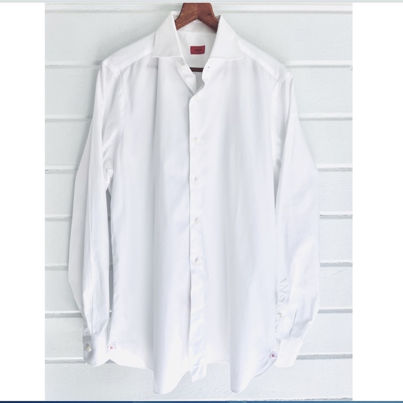 Isaia Other - ISAIA Classic 100% Cotton White Dress Shirt - 17/43